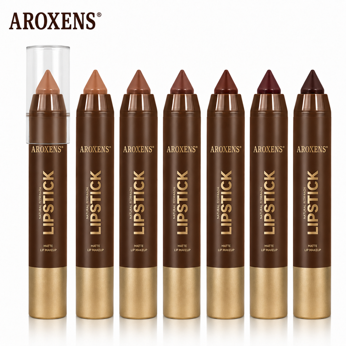 Chocolate-colored soft mist matte lip liner