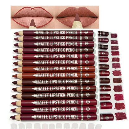 12-Piece Matte Lip Liner Set