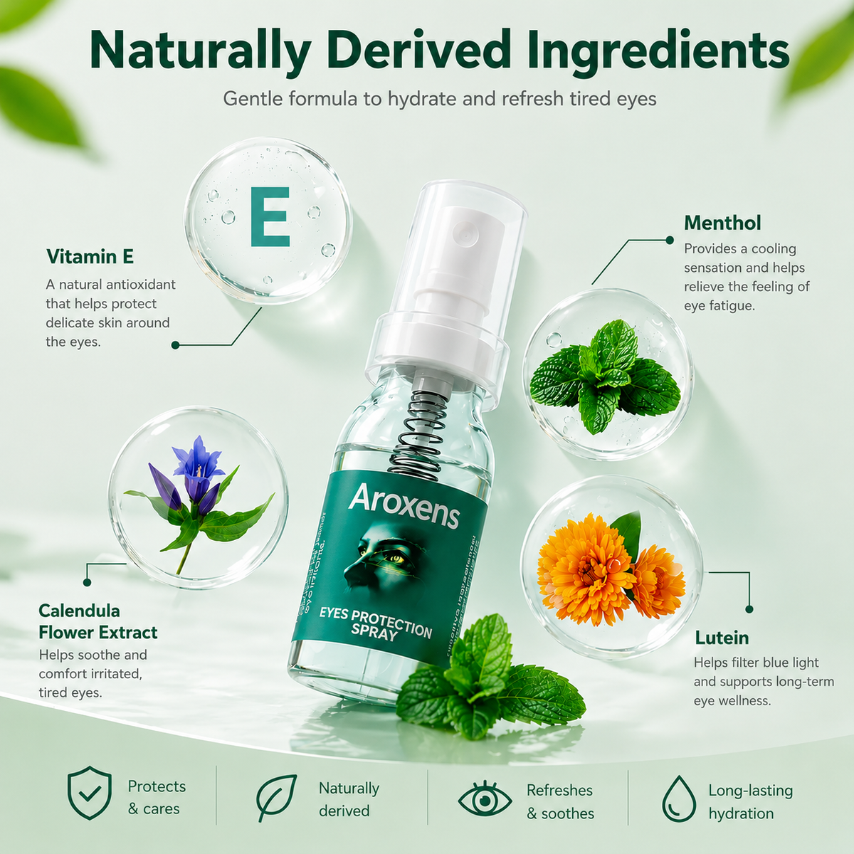 Aroxens Lutein Eye Spray with Calendula