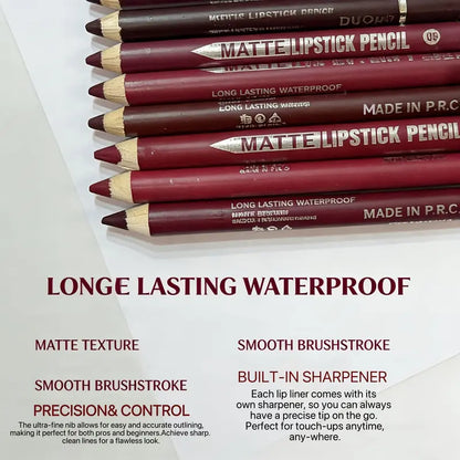 12-Piece Matte Lip Liner Set