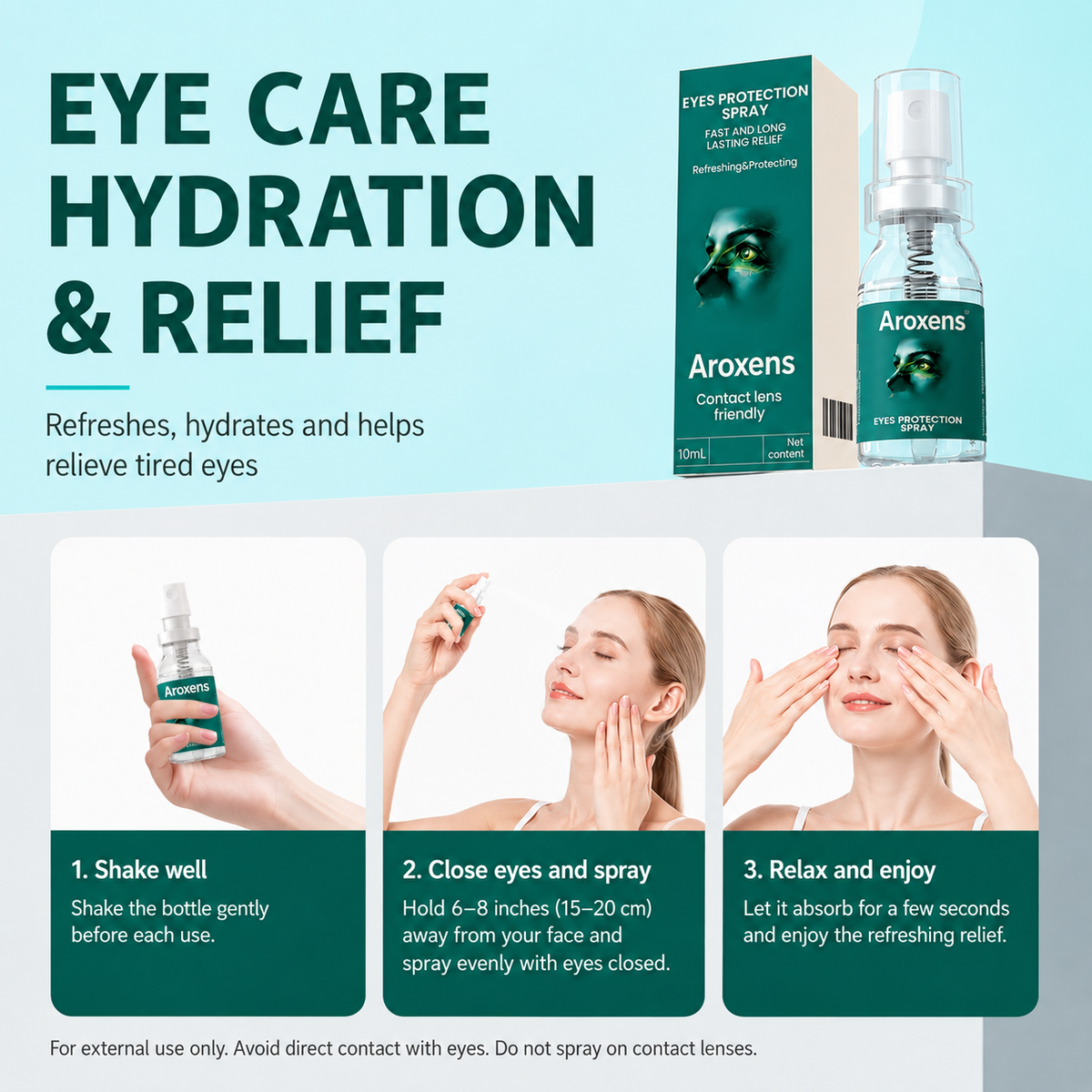 Aroxens Lutein Eye Spray with Calendula