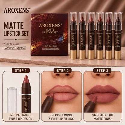 Chocolate-colored soft mist matte lip liner