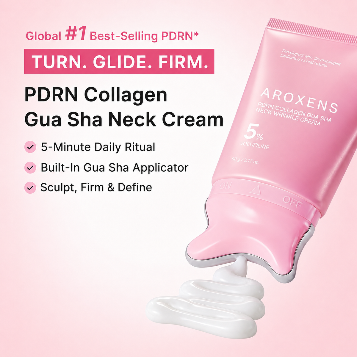 AROXENS® PDRN Collagen Gua Sha Neck Wrinkle Cream