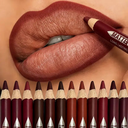 12-Piece Matte Lip Liner Set