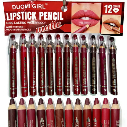 12-Piece Matte Lip Liner Set
