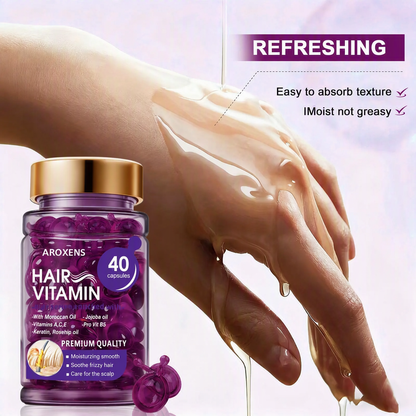 Aroxens Hair Vitamin Serum Capsules ,  Frizz-Free Hair