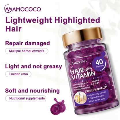 Aroxens Hair Vitamin Serum Capsules ,  Frizz-Free Hair